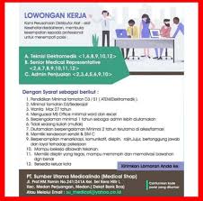 Jun 08, 2021 · 2 lowongan kerja pabrik tanjung morawa bulan juli 2021.sebanyak 2 lowongan kerja pabrik tanjung morawa dan yang berhubungan dengan loker pabrik, rekrutmen pabrik, peluang kerja pabrik, peluang berkarir pabrik, pekerjaan pabrik di loker.my.id. Lowongan Kerja D3 S1 Pt Sumber Utama Medicalindo Medical Shop Medan Juli 2020 Lowongan Kerja Medan Terbaru Tahun 2021