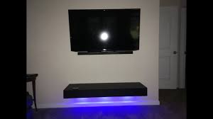 Floating Shelf With Lights And A Door Youtube