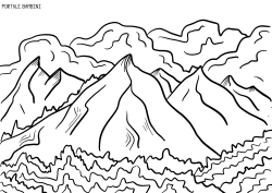 Disegni Di Montagna Da Stampare E Colorare Gratis Portale Bambini