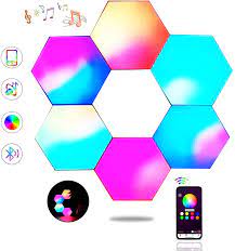 Check spelling or type a new query. Hexagon Wall Light Smart Led Light Wall Panel App Control Music Sync 16 Million Colours Modular Light Rgb Night Light Diy Geometry Splice Quantum Light For Home Bar Wall Decor 6 Pcs
