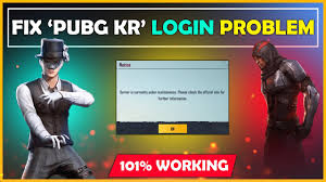 How To Fix Pubg Kr Login Problem Server Is Currently Under Maintenance Pubg Kr Login Issue Fix Youtube
