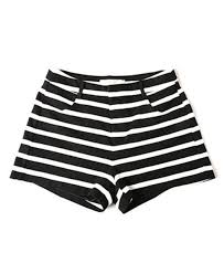 Black And White Striped Shorts Black And White Stripes Shorts Striped Shorts Black And White Shorts Stripe Outfits