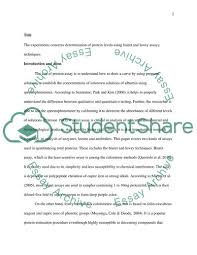 Maybe you would like to learn more about one of these? Determination Of Proteins Using Biuret And Lowry Assay Techniques Essay