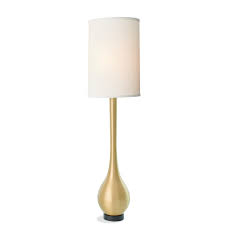 Conia medium brushed brass table lamp. Bulb Vase Lamps Antique Brass