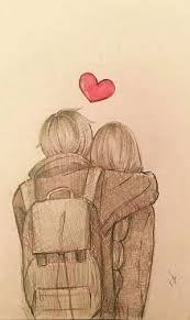 Imagenes De Amor Para Dibujar Bonitos Dibujos De Amor In 2020 Anime Drawings Sketches Cute Couple Drawings Anime Hug