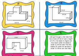 Hands On Differentiated Way For Your Students To Practice Volume With Composite Figures Aligned To 5 Md Task Cards Teaching Math Elementary Math Measurement
