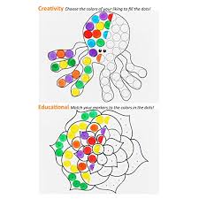Do a dot art coloring pages are a fun way for kids of all ages to develop creativity, focus, motor skills and … Glokers Jumbo Dot Coloring Book For Kids Creative Interactive Activity Books For Toddlers 25 Pages Of Different Shapes And Colors Works With Dab Markers Children Educational Art Supplies Pricepulse