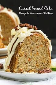 Cream cheese and blend until smooth. Blue Ribbon Roasted Carrot Pound Cake With Pineapple Mascarpone Frosting Call Me Pmc