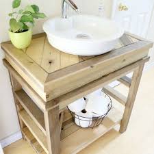 Rustic bathroom vanities come in several different styles so once you find one that you like, you will end up taking your bathroom to a whole new a hand me down side table might make the perfect rustic vanity for your little powder room. 13 Diy Bathroom Vanity Plans You Can Build Today
