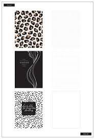 3 Pack Journals Leopard Black And White In 2021 Mini Journal The Happy Planner Happy Planner