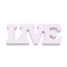 Create block letters to include in your photos in a few simple steps. Buy Live Wooden Letters Decorative Block Letters Table Alphabet Letter Sign For Home Living Room Decoration White Online At Low Prices In India Amazon In