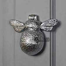Chrome bumble bee door knocker. Bright Chrome Bumblebee Door Knocker 10 5cm X 13cm 5056281724291 Ebay