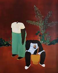 I'm absolutely obsessed with bahati simoens' paintings. Bahati Simoens Paintings Are A Love Letter To The Black Body