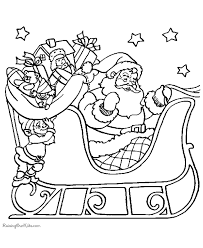 Tell your kid to help santa a bit by adding some holiday cheer to the coloring page. Santa Sleigh Coloring Pages Coloring Home