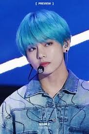 Bts V Blue Hair Bing Images Blue Hair Bts Hair Colors Hair Color Blue