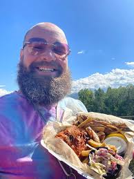 Fish and chips in town at Alys restaurant
