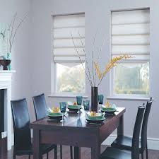 The blinds move up easily and pull down easily and stay in place when you pick the spot you want. Dining Room Blinds Easi Blind