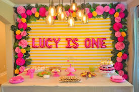 A Pineapple Party For Lucy S 1st Birthday Project Nursery Flamingo Birthday Party 1st Birthday Parties Birthday Parties