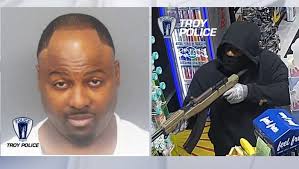 Troy armed robbery suspect who used assault-style rifle, charged