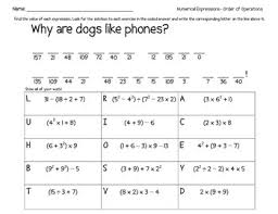 So even though you may need to provide lots and lots of review and practice, it doesn't mean it has to be boring worksheets. Order Of Operations Riddles Worksheets Teaching Resources Tpt