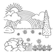 Color in these cute rainbow coloring pages. Rainbow Coloring Pages Free Printables Momjunction