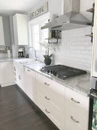 Ikea Kitchen White Grimslov The White Tiles Cheap Kitchen Remodel Kitchen Layout Diy Kitchen Renovation