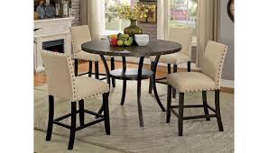 Form meets function in this counter height table from the trisha yearwood home collection. Biony Industrial Counter Height Table Set