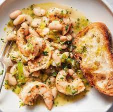 Lemony Shrimp Bean Stew Nyt Recipe In 2021 Bean Stew Nyt Cooking Stew Recipes