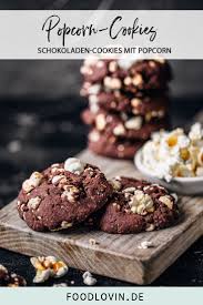 Schokoladen Popcorn Cookies Rezept Schokoladen Popcorn Kekse Backen Rezept Lecker