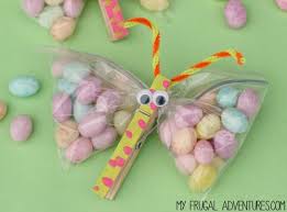 Easter classroom treat ideas celebrate the season with a colorful confection. Butterfly Craft Snack Bags My Frugal Adventures