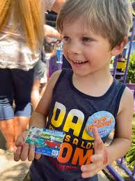 Kid's first roller coaster ride at Kings Dominion