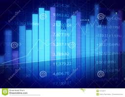 Stock Market Charts Stock Illustration Illustration Of Line