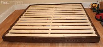 Easy Diy Platform Bed Frame For A King Bed With Instructions Building a fancier queen size bed. easy diy platform bed frame for a king
