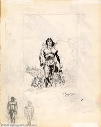 He is often referred to as the godfather of fantasy art, and one of the most renowned illustrators of the 20th century. Frank Frazetta Original Sketches Tarzan And Dinosaurs Undated Lot 1428 Heritage Auctions