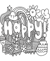 Keep your kids busy doing something fun and creative by printing out free coloring pages. Happy Doodle Art Coloring Page Free Printable Coloring Pages For Kids