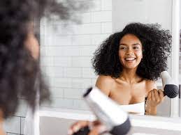 What i used to do was wet my hair and chop it straight across my forehead like a barbie doll fringe. How To Blow Dry Your Hair So It Looks Like You Went To A Salon Self