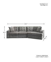 Homelegance Hume 2 Pc Sectional Sofa Reviews Furniture Macy S In 2020 Sectional Sofa Sofa Review Sectional