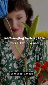 Finally the moment we've all been eagerly waiting for has arrived 💥💗, We  are excited to announce our Curator's Choice Cash Award Winner of 100  Emerging Artists: Women edition 2024 . And the Winner is ...