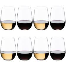 The riedel big o wine tumbler red wine set contains one of each glass: Riedel O Series Stemless Wine Glasses Riesling Sauvignon Blanc