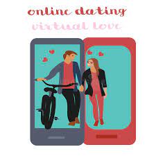 Online Dating Service, Virtual Communication and Searching Love in  Internet. Flat Vector Concept. Stock Vector - Illustration of colorful,  color: 177739911