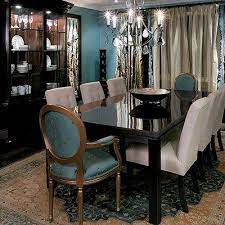 Bb Brown And Blue Dining Room Teal Farmhouse Dining Room Home