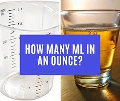 This depends on which part of the world you are in but the standard conversion value is lifted from the us metric system which is 29.57 ml is to one fluid ounce, according to the calculator site. How Many Ml In An Ounce Oz Howmanyml Com
