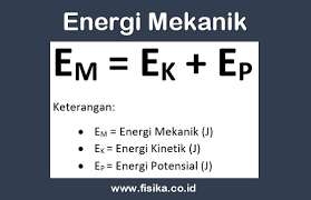 Energi Mekanik Pengertian Rumus Contoh Soal Lengkap Fisika