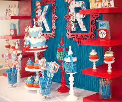 Dr Seuss Thing 1 Thing 2 Twin Birthday Party Celebration Lane Seuss Baby Shower Dr Seuss Baby Shower Twin Birthday Parties