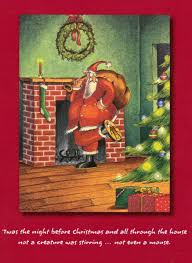 Not A Creature Was Stirring Not Even A Mouse The Far Side Santa The Far Side Funny Christmas Cartoons Christmas Comics