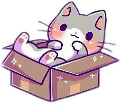 Cute Kitten In A Box Kawaii Cat Drawing Cute Animal Drawings Kawaii Cute Kawaii Animals