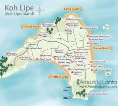 Koh Lipe Map Koh Lipe Tourism Brochure Sunset Resort