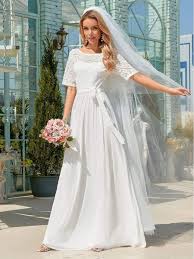 We did not find results for: Weisses Einfaches Hochzeitskleid Chiffon Jewel Neck Kurzarm Scharpe A Linie Lange Brautkleider Milanoo Com