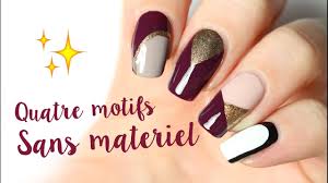 Appliquer le vernis de finition pour le meilleur résultat. Quatre Idees De Nail Arts Faciles Sans Materiel Youtube