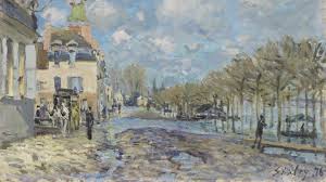 The Flood At Port Marly Sisley Alfred Impressionist Landscape Impressionism Sisley
